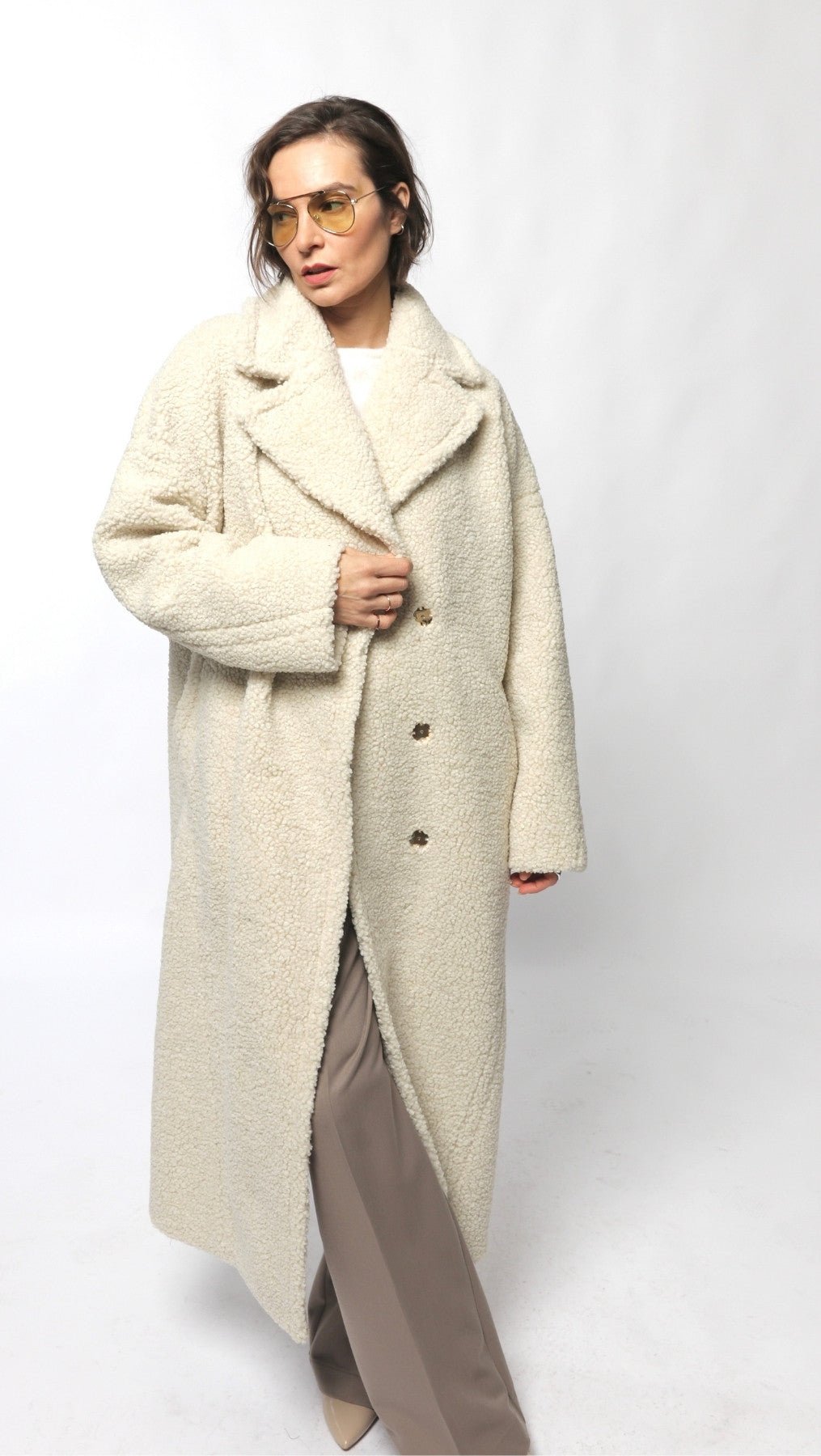 Teddy coat Cream - BeaA - Be At Home with Yourself - coat