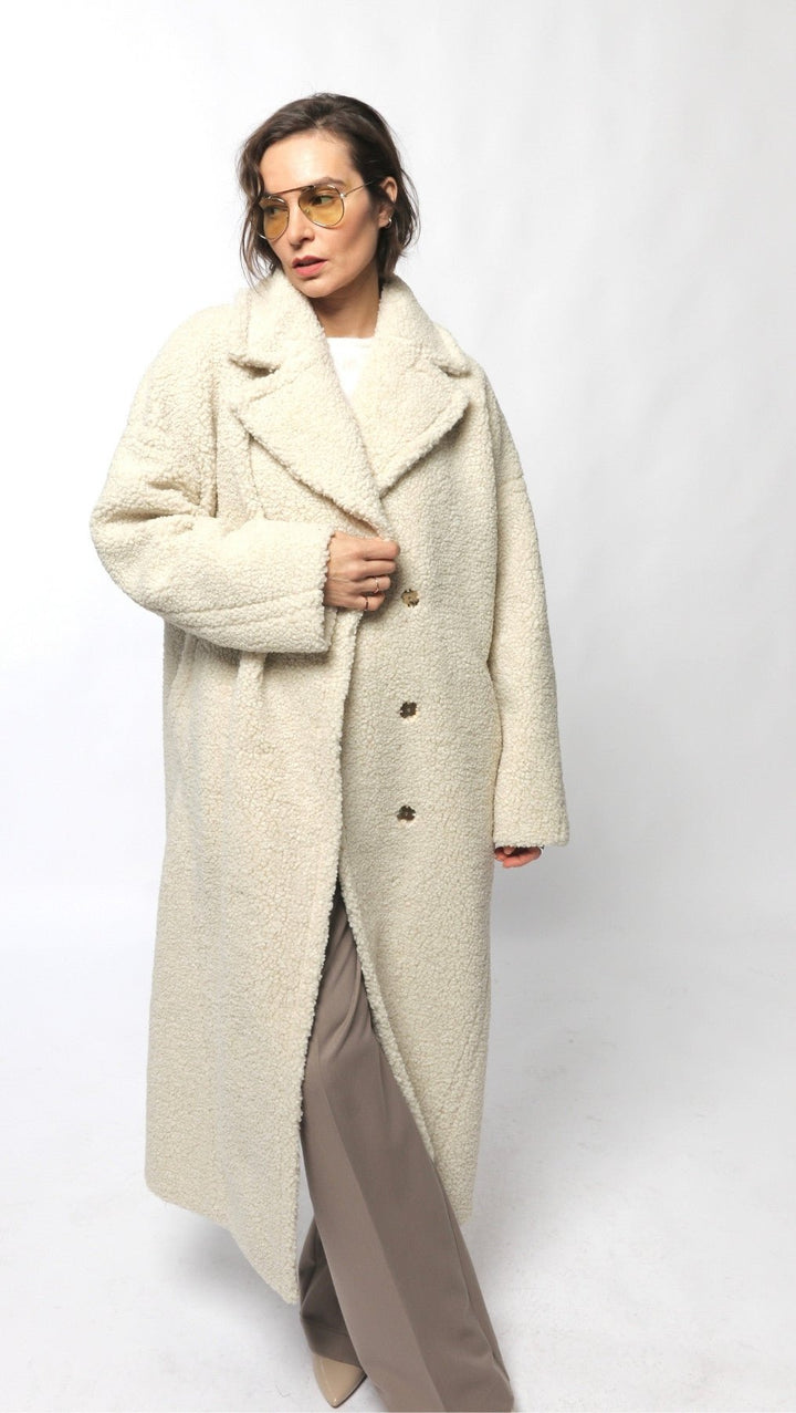 Teddy coat Cream - BeaA - Be At Home with Yourself - coat