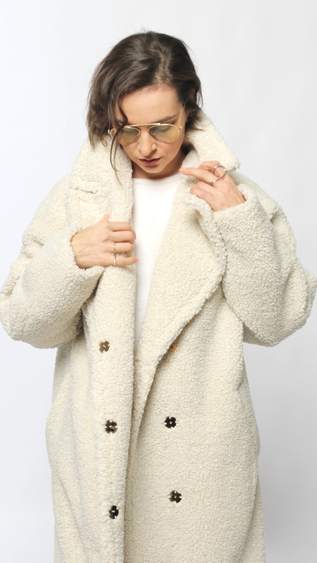 Teddy coat Cream - BeaA - Be At Home with Yourself - coat