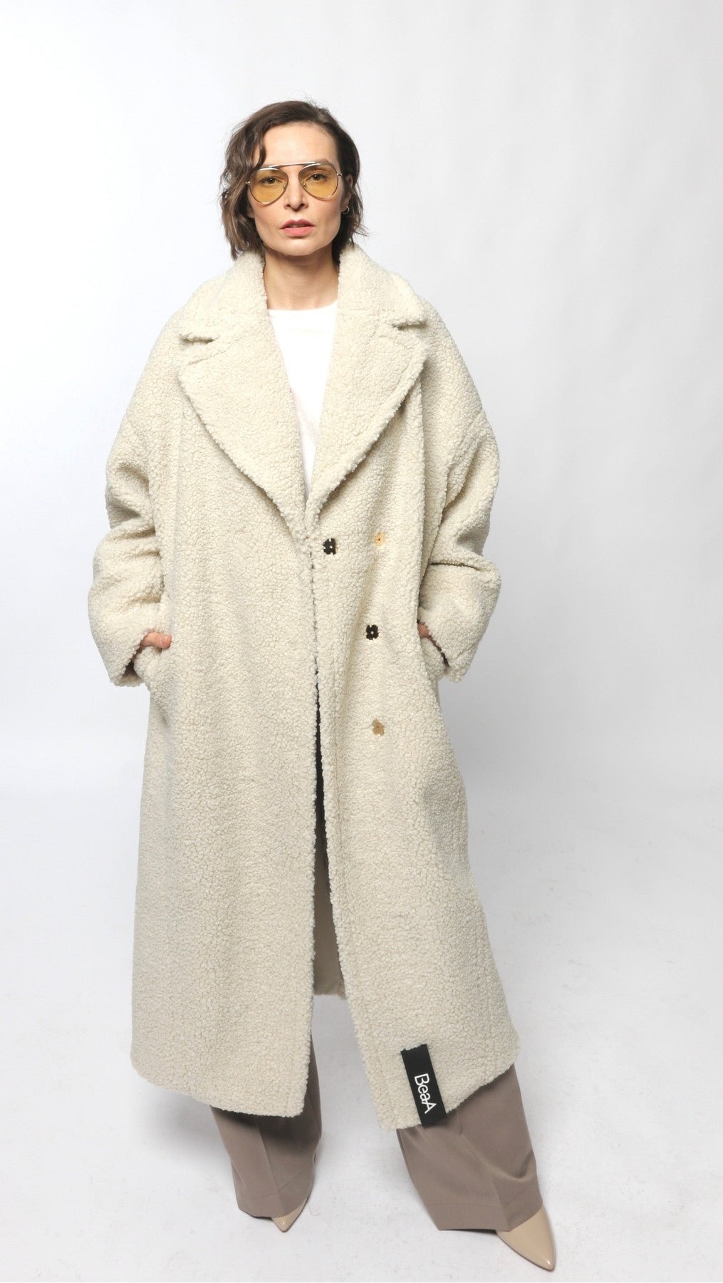 Teddy coat Cream - BeaA - Be At Home with Yourself - coat
