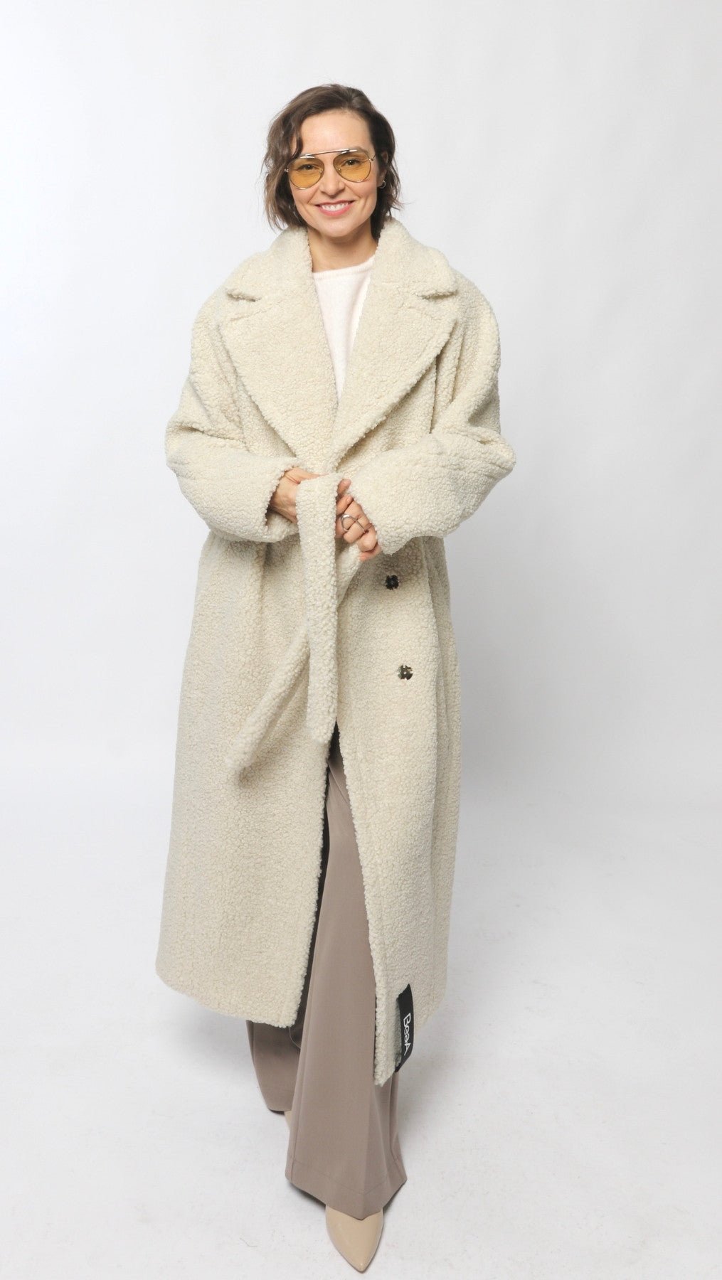 Teddy coat Cream - BeaA - Be At Home with Yourself - coat