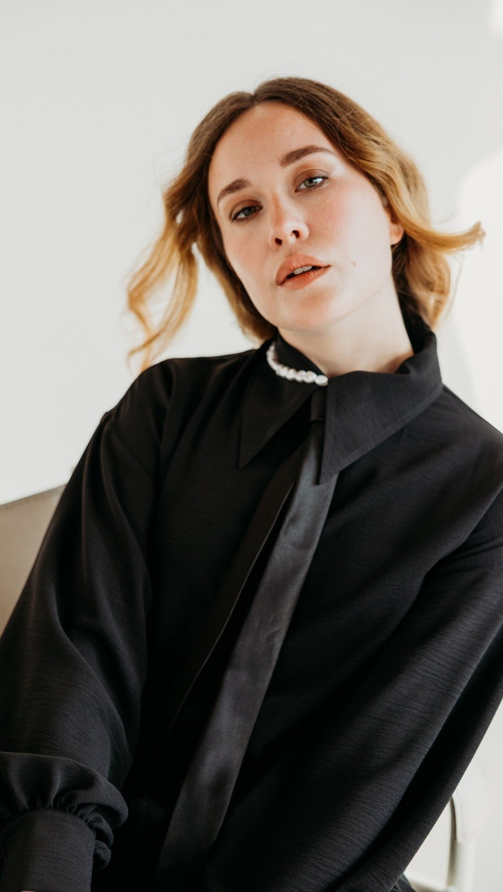 Textured Black Blouse - BeaA - Be At Home with Yourself - Top