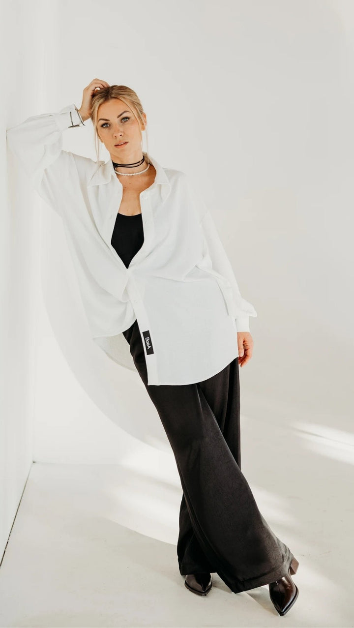 Textured Blouse White - BeaA - Be At Home with Yourself - Top