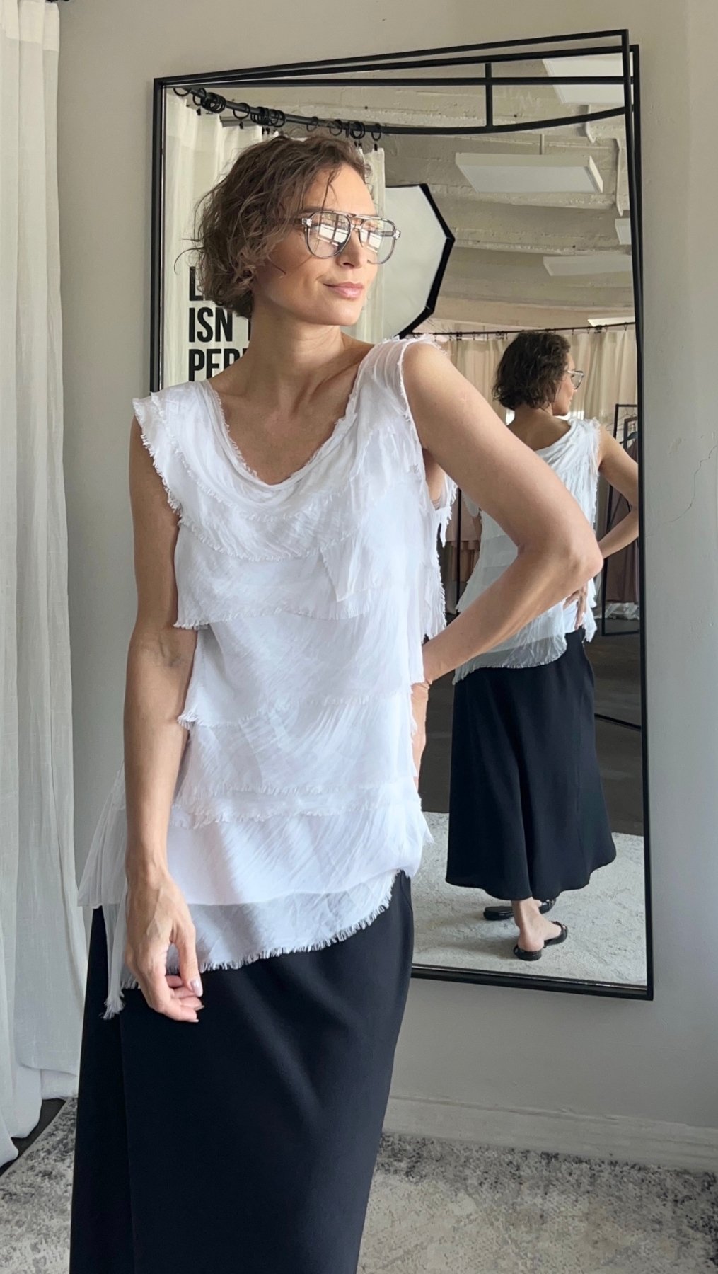 Top White Snowflake - BeaA - Be At Home with Yourself - Top