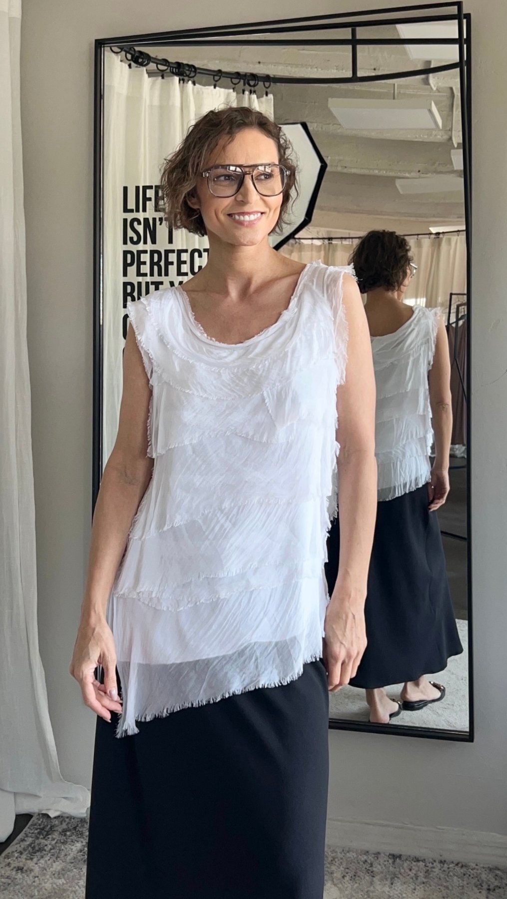 Top White Snowflake - BeaA - Be At Home with Yourself - Top