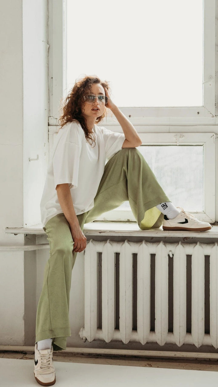 Trousers Light Olive - BeaA - Be At Home with Yourself - Trousers