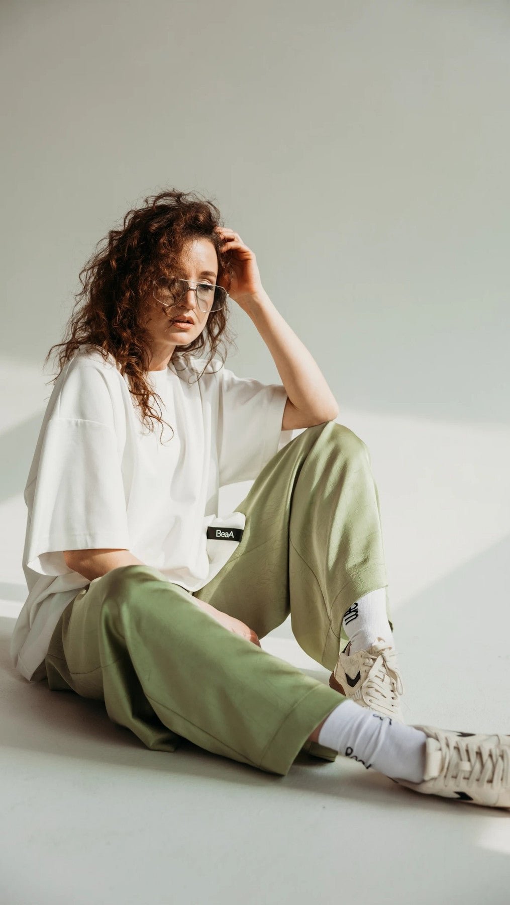 Trousers Light Olive - BeaA - Be At Home with Yourself - Trousers