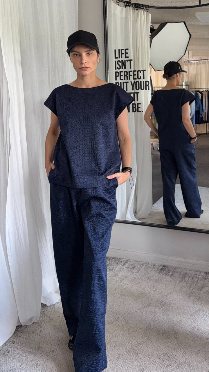 Trousers Python Light gray / Dark Blue - BeaA - Be At Home with Yourself - Trousers