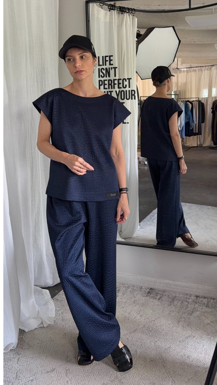 Trousers Python Light gray / Dark Blue - BeaA - Be At Home with Yourself - Trousers