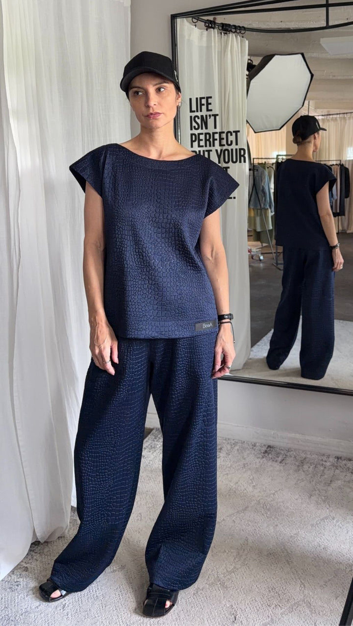 Trousers Python Light gray / Dark Blue - BeaA - Be At Home with Yourself - Trousers