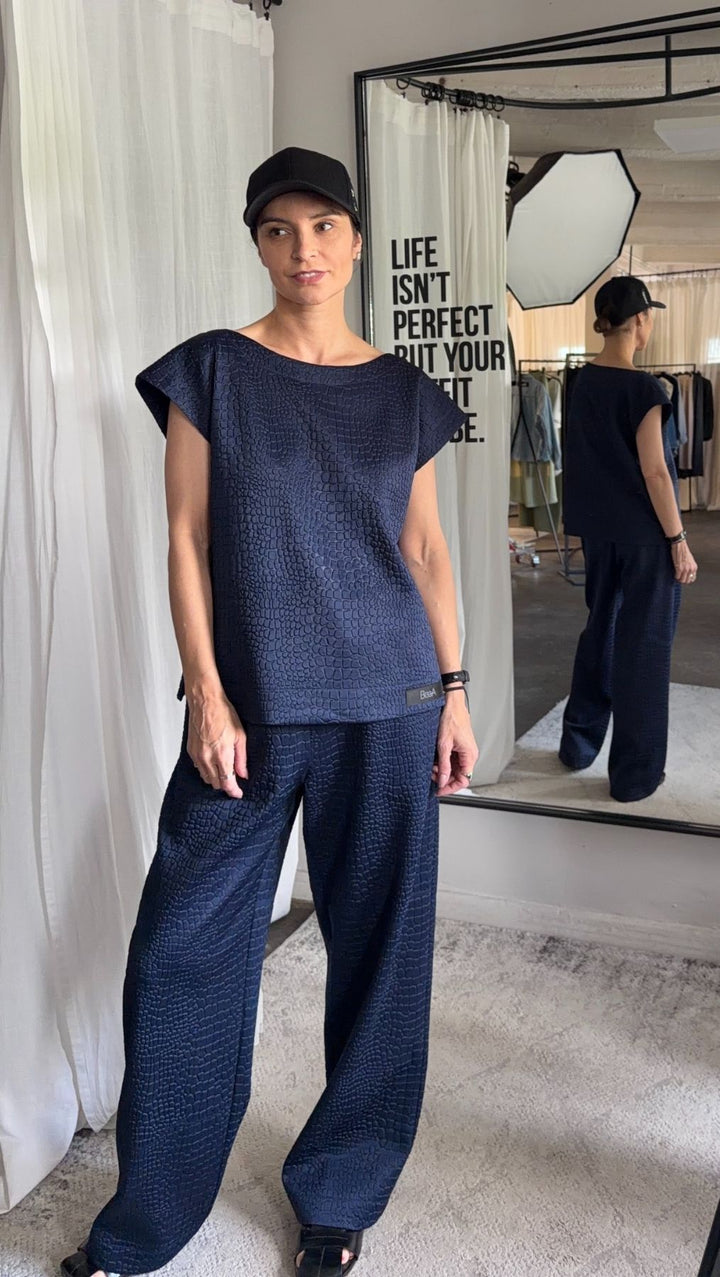 Trousers Python Light gray / Dark Blue - BeaA - Be At Home with Yourself - Trousers