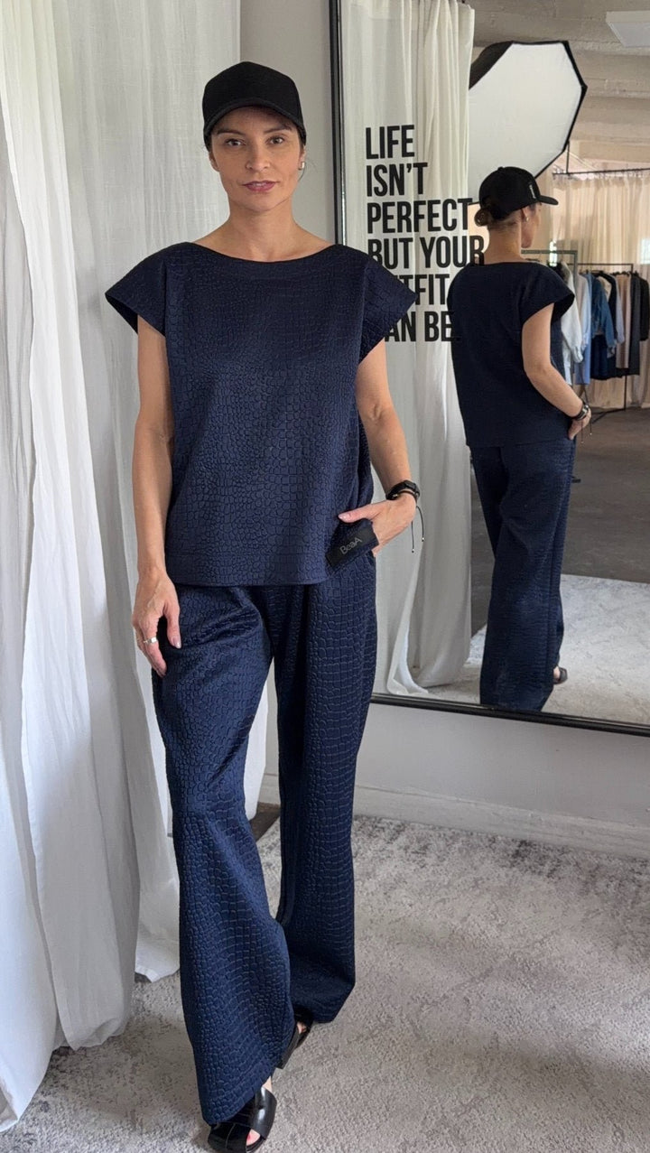 Trousers Python Light gray / Dark Blue - BeaA - Be At Home with Yourself - Trousers