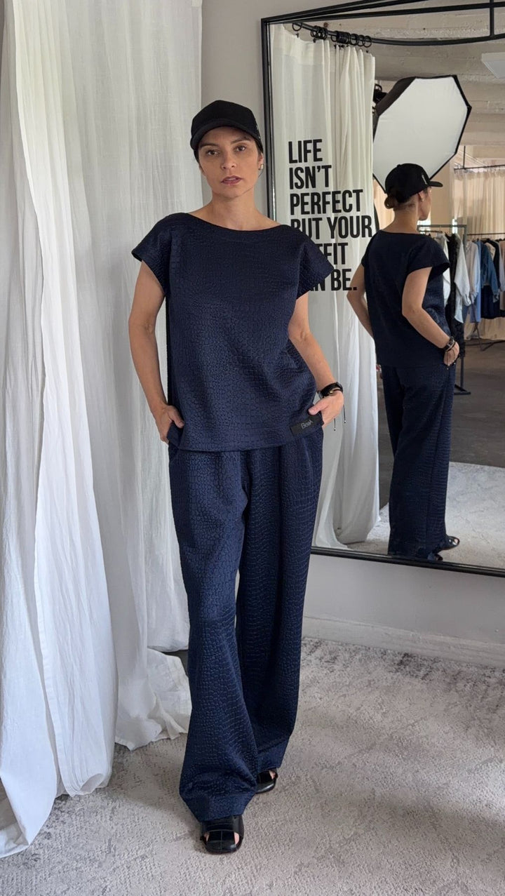Trousers Python Light gray / Dark Blue - BeaA - Be At Home with Yourself - Trousers