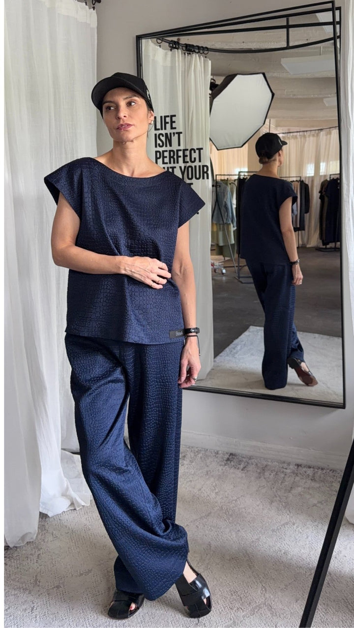 Trousers Python Light gray / Dark Blue - BeaA - Be At Home with Yourself - Trousers