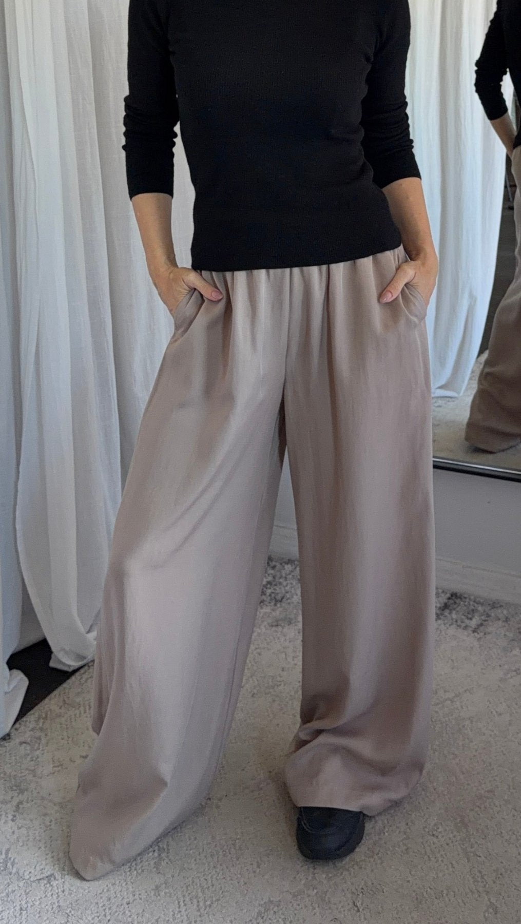 Trousers Taupe - BeaA - Be At Home with Yourself - Trousers
