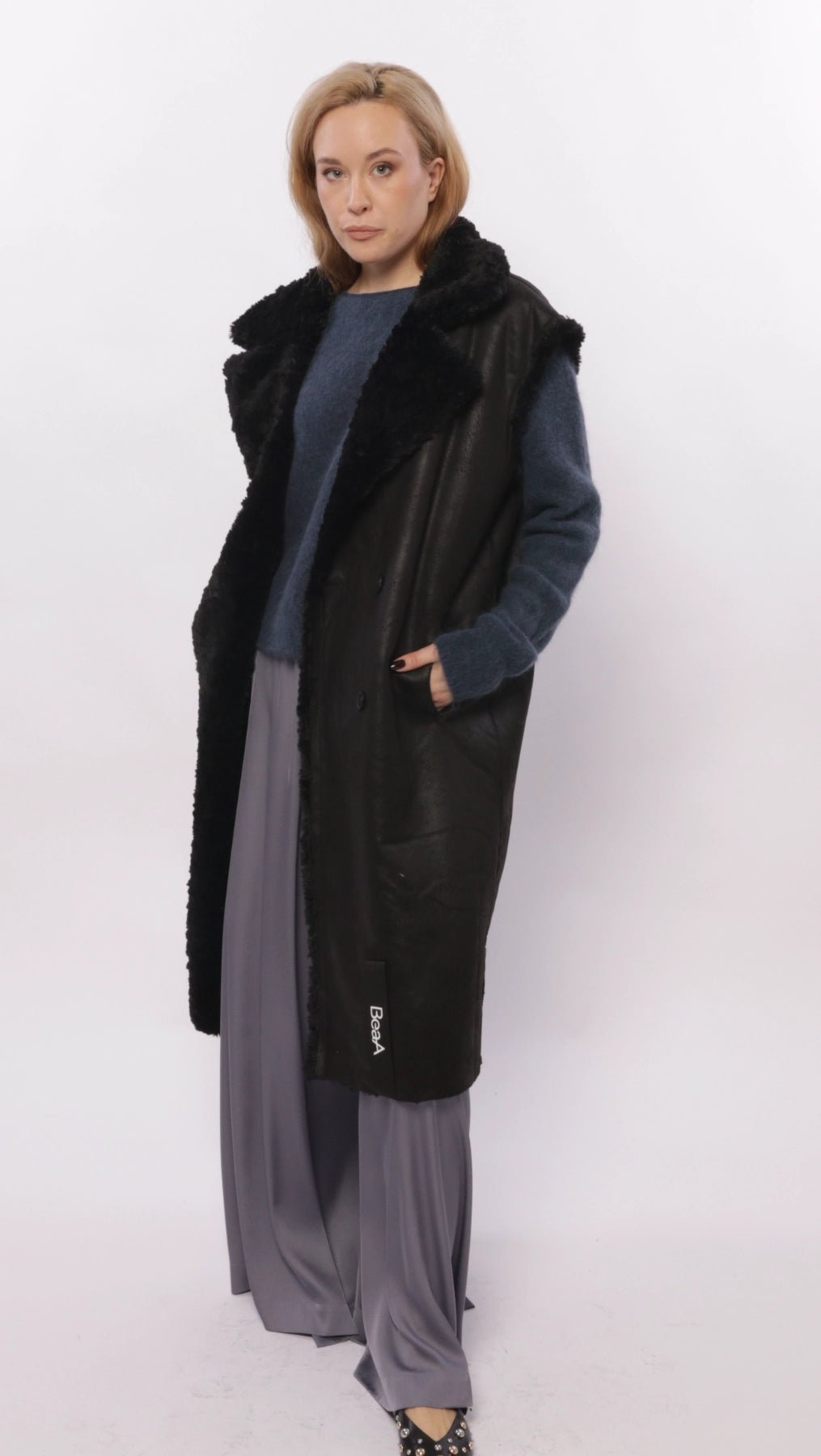 Two - sided Vest Black - BeaA - Be At Home with Yourself - vests