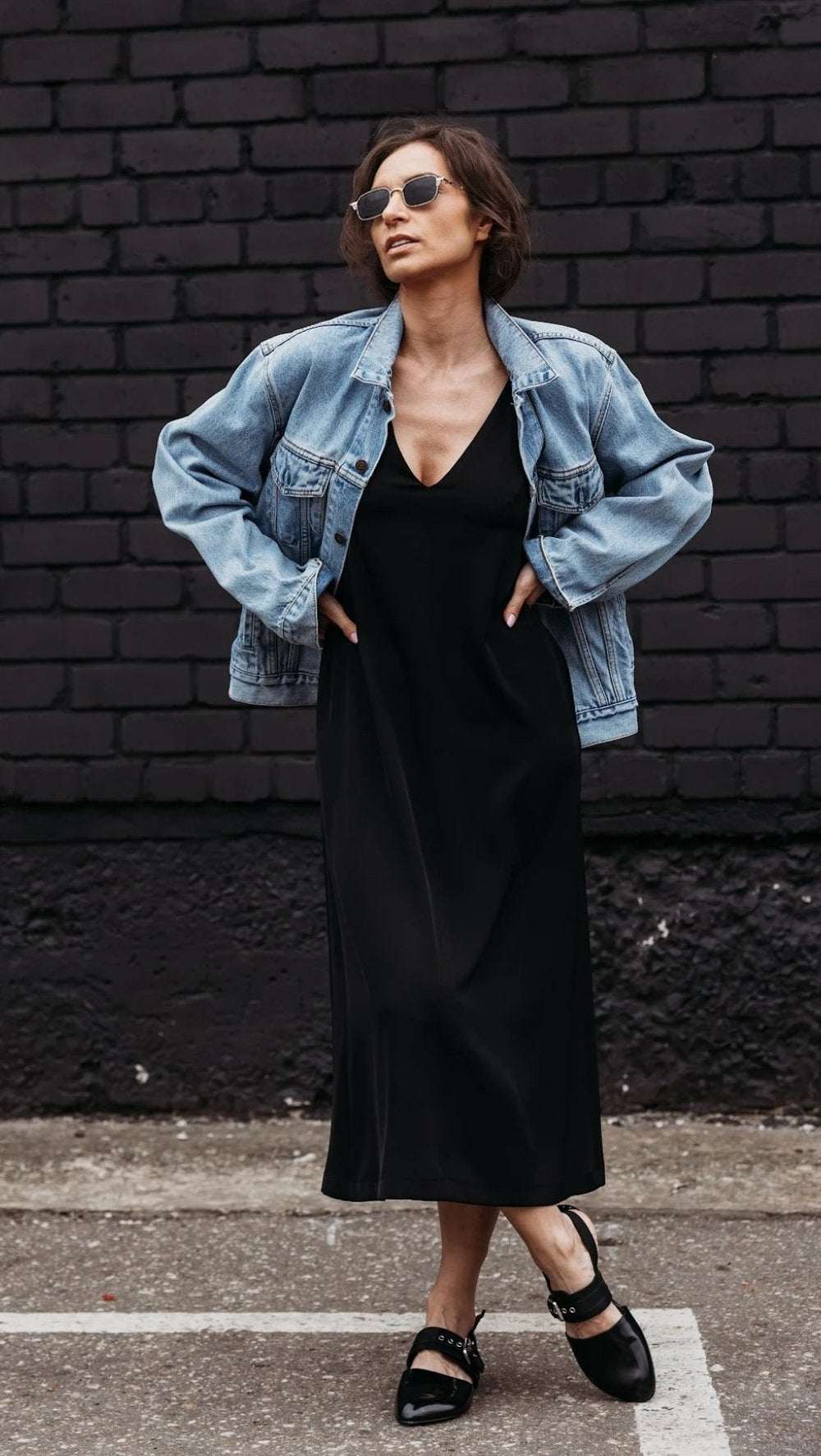 V - Neck dress black - BeaA - Be At Home with Yourself - Dress