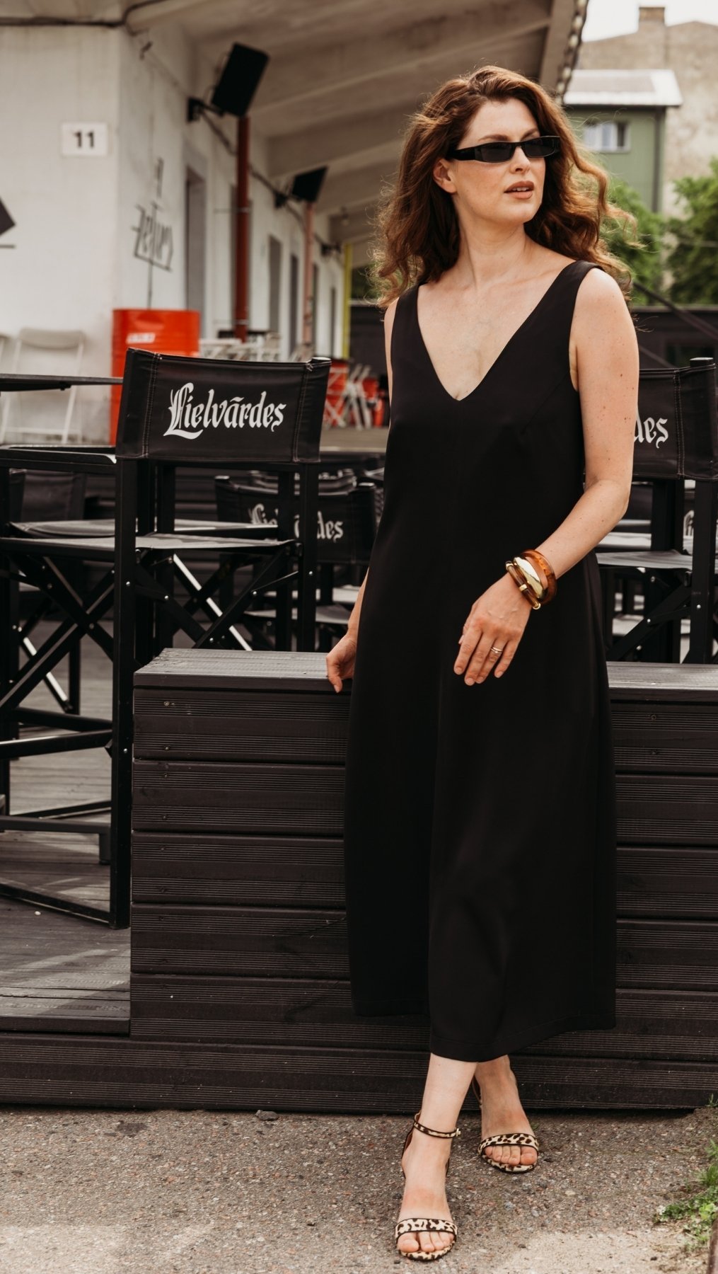 V-Neck dress black - BeaA - Be At Home with Yourself - Dress