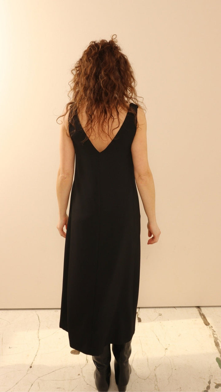 V - Neck dress black - BeaA - Be At Home with Yourself - Dress