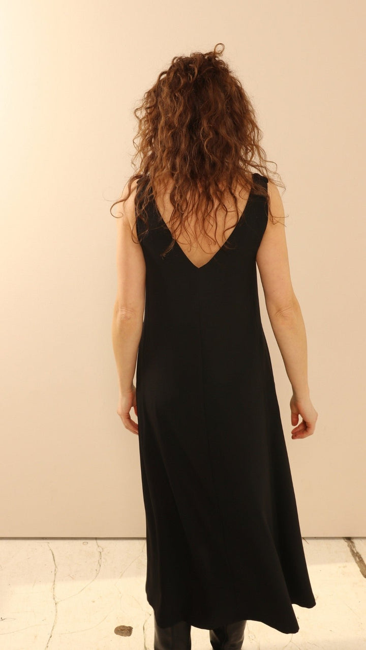 V - Neck dress black - BeaA - Be At Home with Yourself - Dress