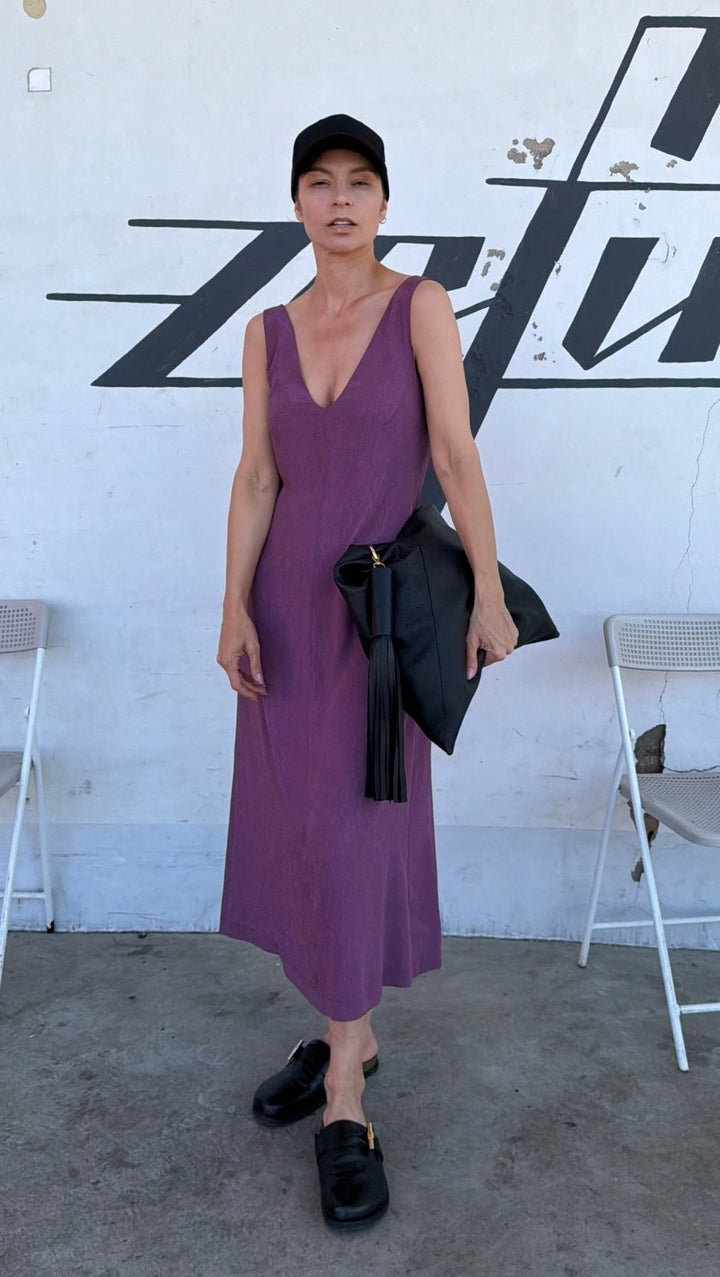 V-Neck dress Orchid - BeaA - Be At Home with Yourself - Dress