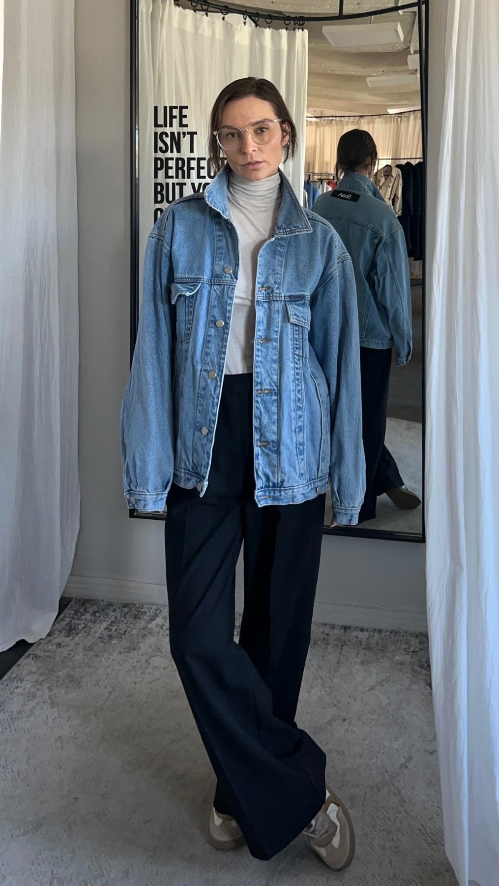 Vintage Jeans jacket "Gaia" - BeaA - Be At Home with Yourself - jacket