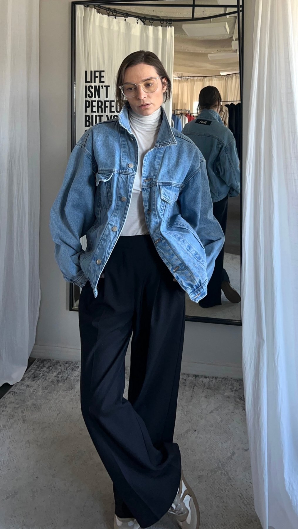 Vintage Jeans jacket "Gaia" - BeaA - Be At Home with Yourself - jacket