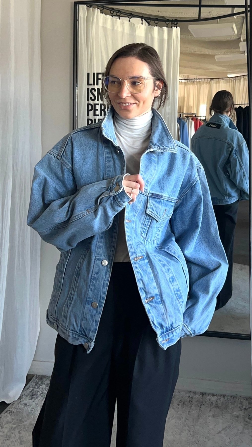Vintage Jeans jacket "Gaia" - BeaA - Be At Home with Yourself - jacket