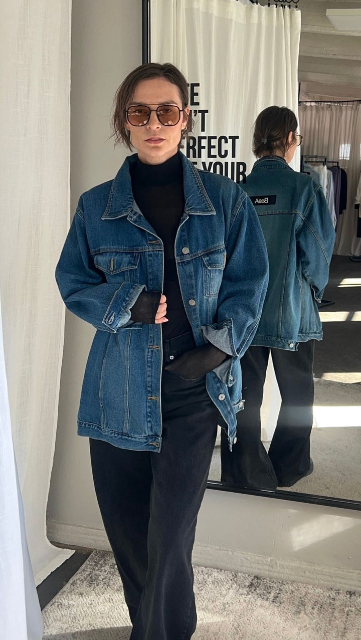 Vintage Jeans jacket "Monsanto" - BeaA - Be At Home with Yourself - jacket