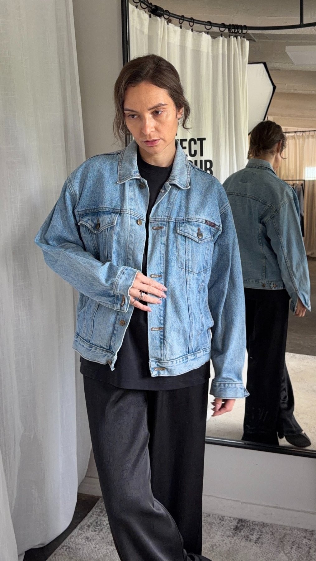 Vintage Jeans jacket "Monsanto" - BeaA - Be At Home with Yourself - jacket