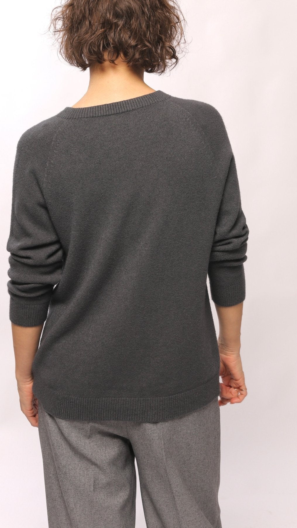 Viscose sweater dark gray - BeaA - Be At Home with Yourself - sweater