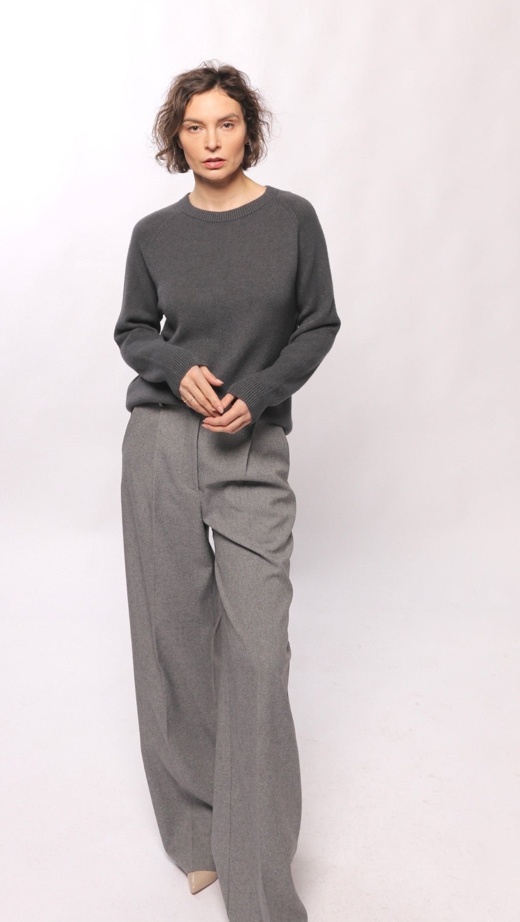Viscose sweater dark gray - BeaA - Be At Home with Yourself - sweater
