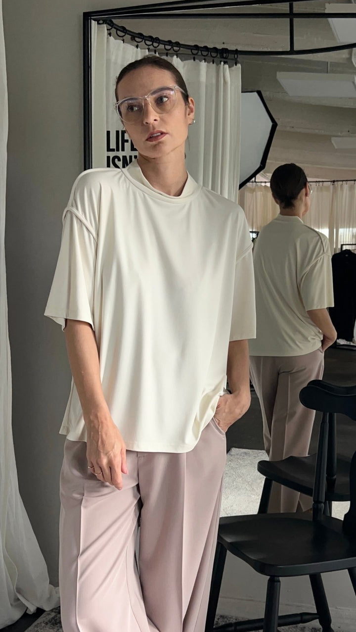 Viscose top Vanilla - BeaA - Be At Home with Yourself - Top