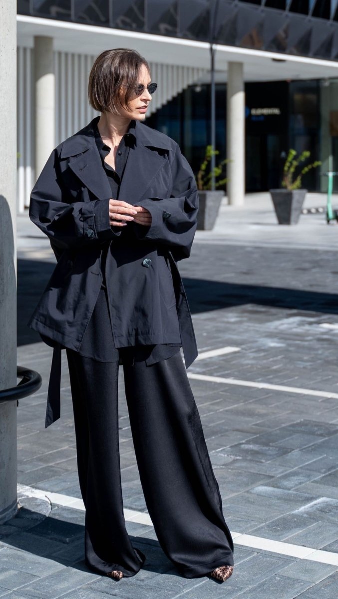 Water - Repellent Jacket with Belt - BeaA - Be At Home with Yourself - coat