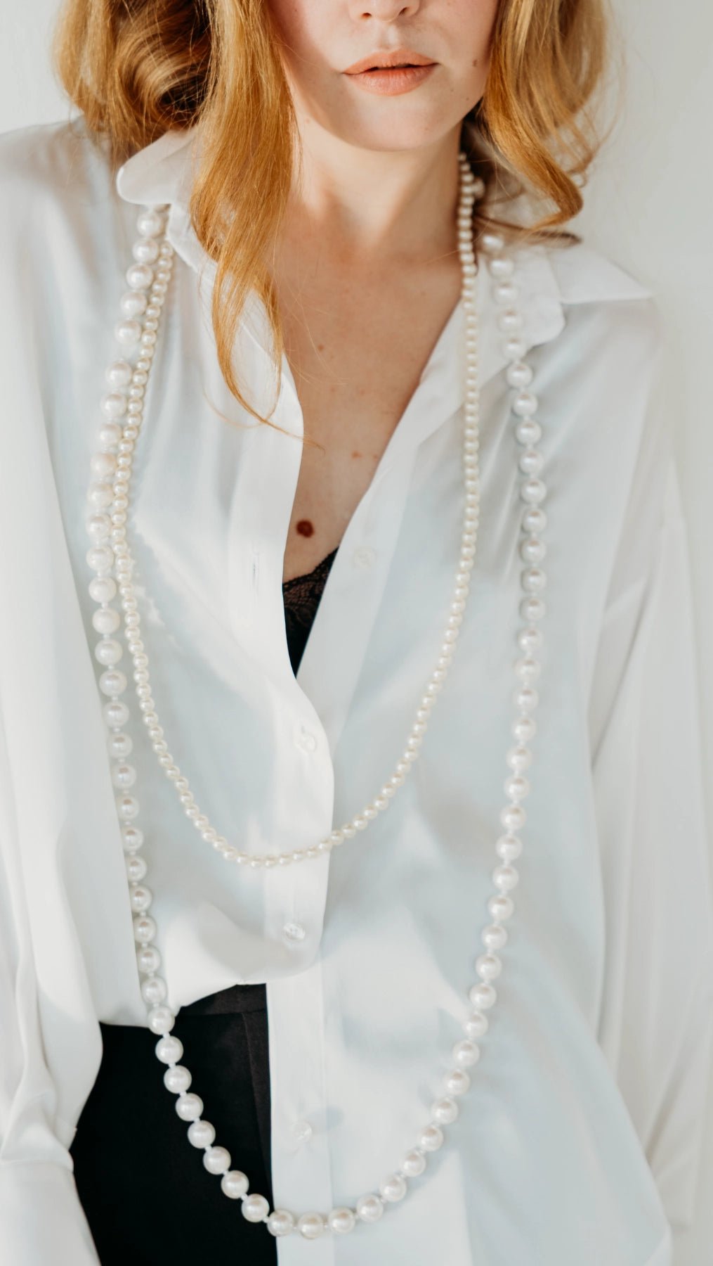 White Pearl necklace - BeaA - Be At Home with Yourself -