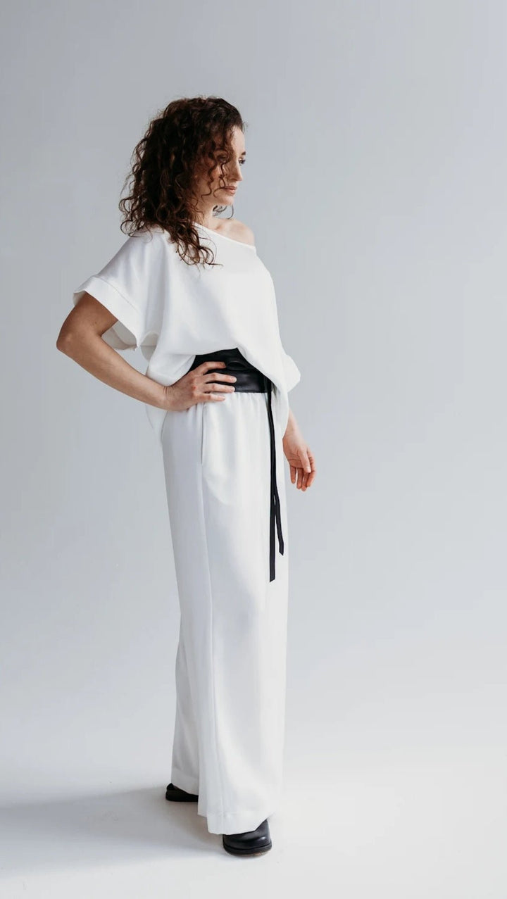 White tousers Cloud Dancer - BeaA - Be At Home with Yourself - Trousers