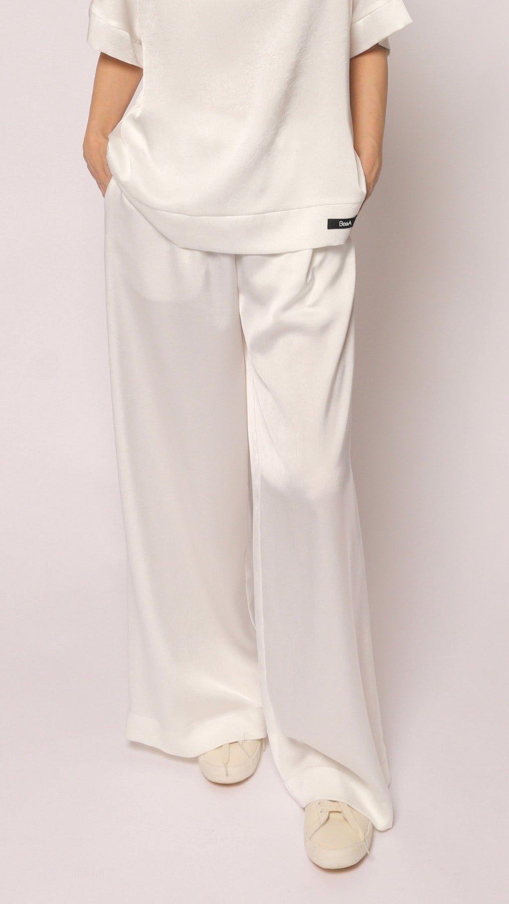 White tousers Cloud Dancer - BeaA - Be At Home with Yourself - Trousers