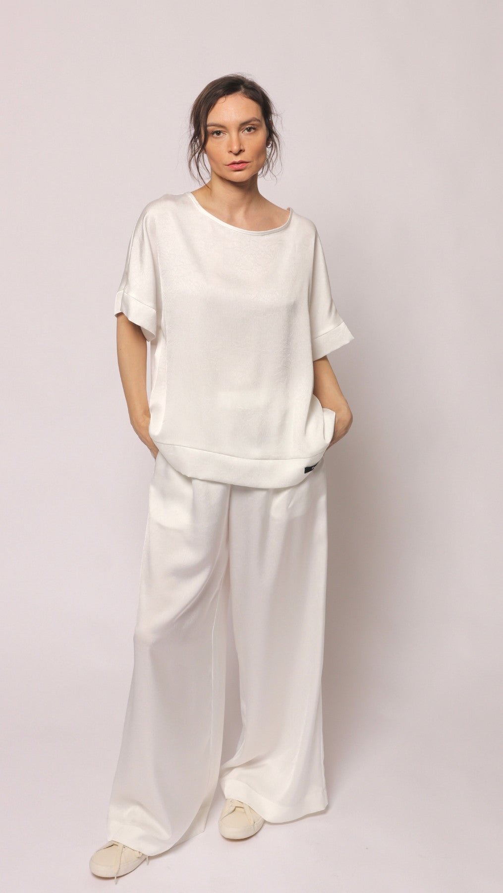 White tousers Cloud Dancer - BeaA - Be At Home with Yourself - Trousers