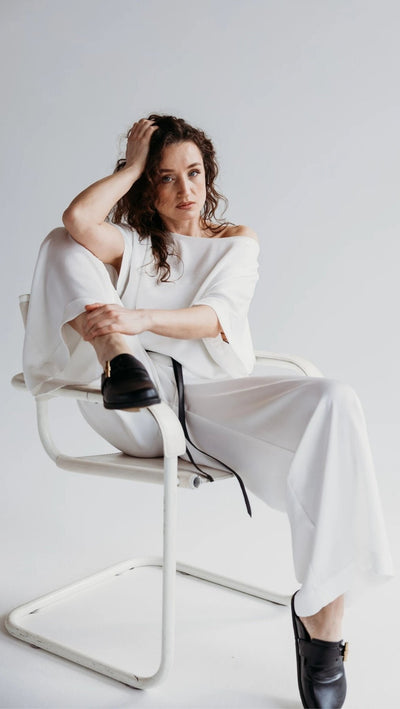 White Trousers Cloud Dancer