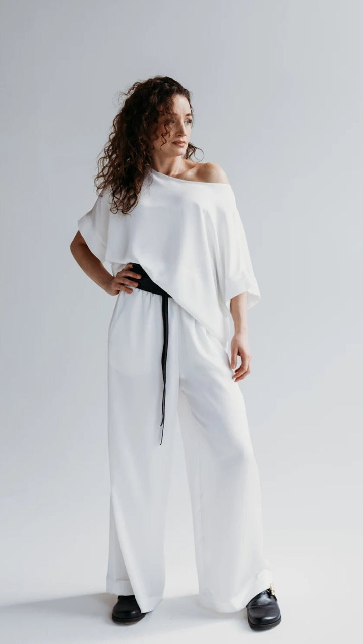 White tousers Cloud Dancer - BeaA - Be At Home with Yourself - Trousers