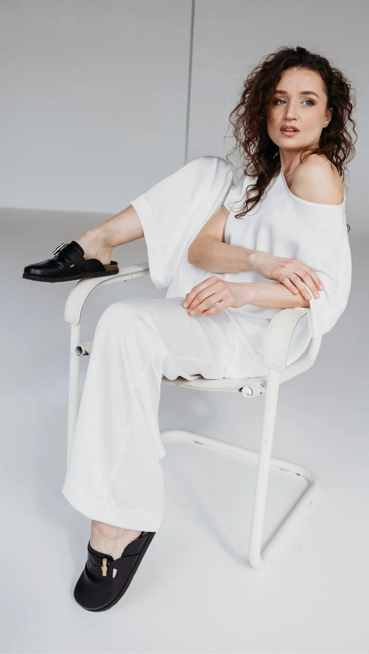 White tousers Cloud Dancer - BeaA - Be At Home with Yourself - Trousers