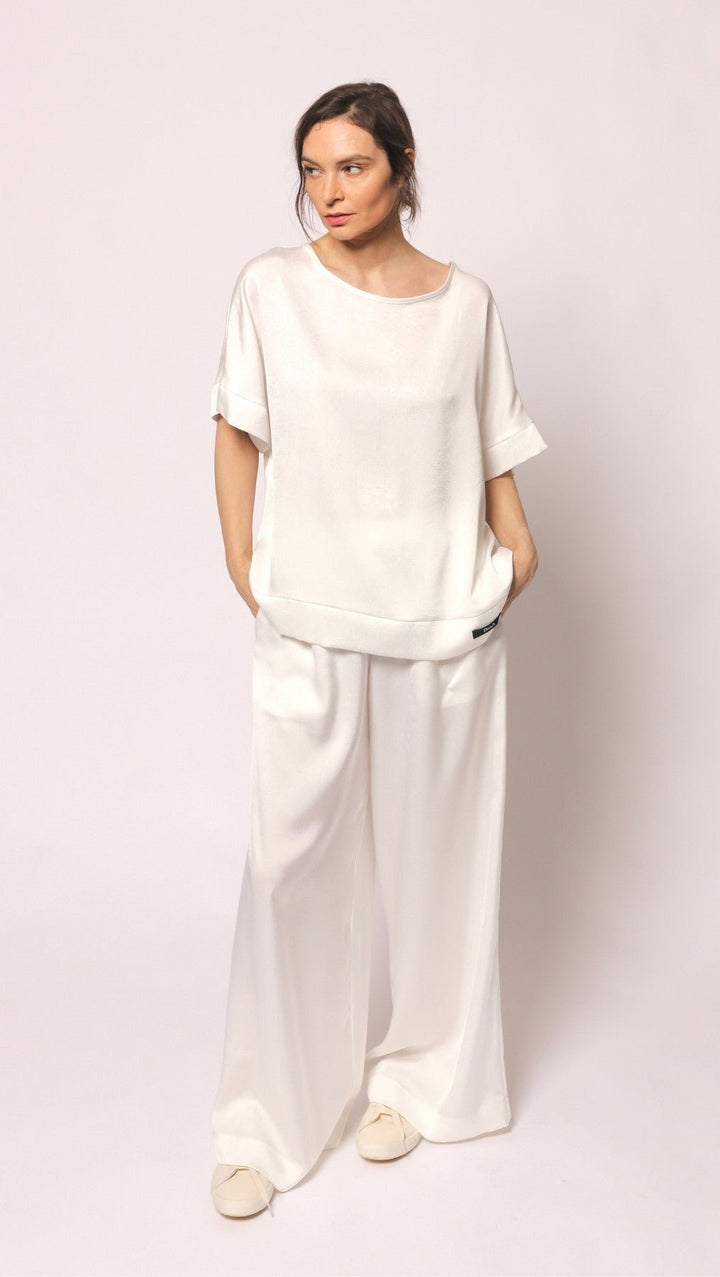 White tousers Cloud Dancer - BeaA - Be At Home with Yourself - Trousers