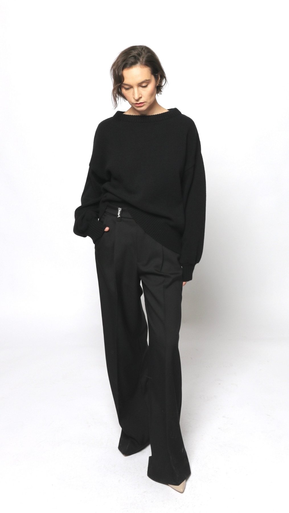 Wool Sweater Black - BeaA - Be At Home with Yourself - Top
