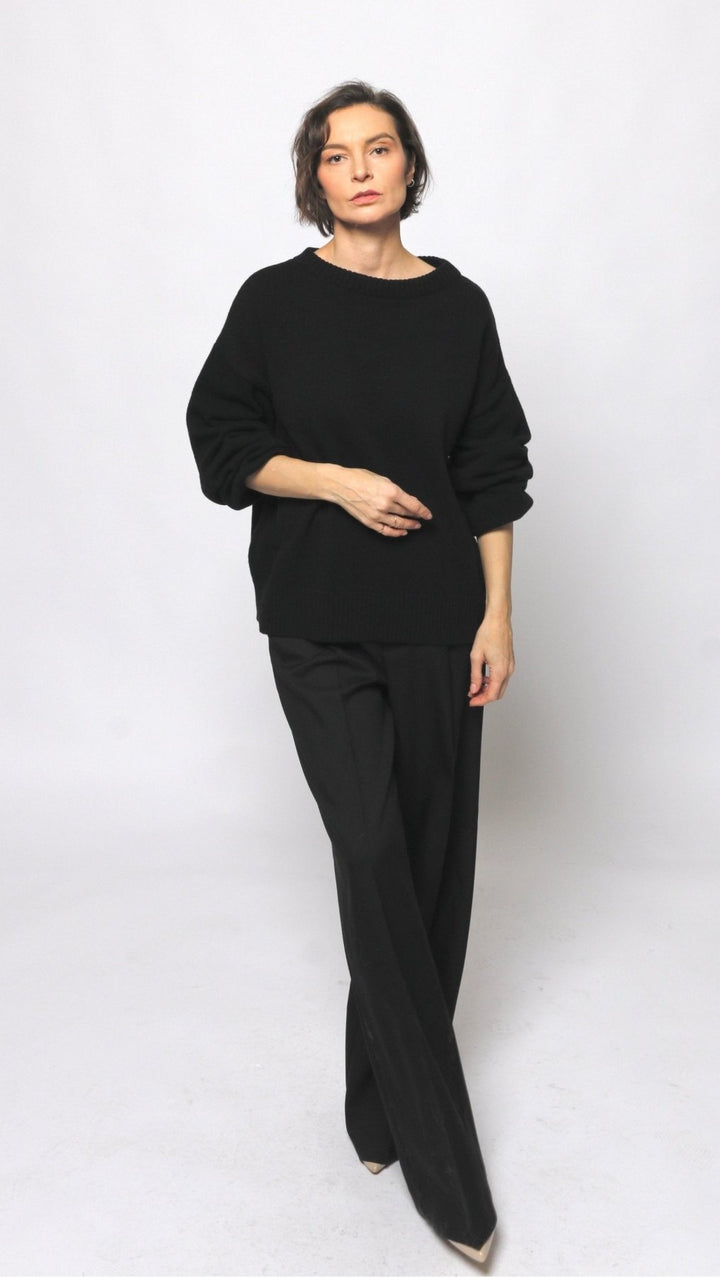 Wool Sweater Black - BeaA - Be At Home with Yourself - Top