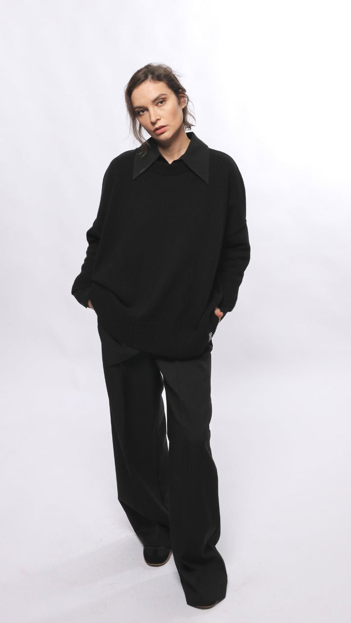 Wool Sweater Black - BeaA - Be At Home with Yourself - Top