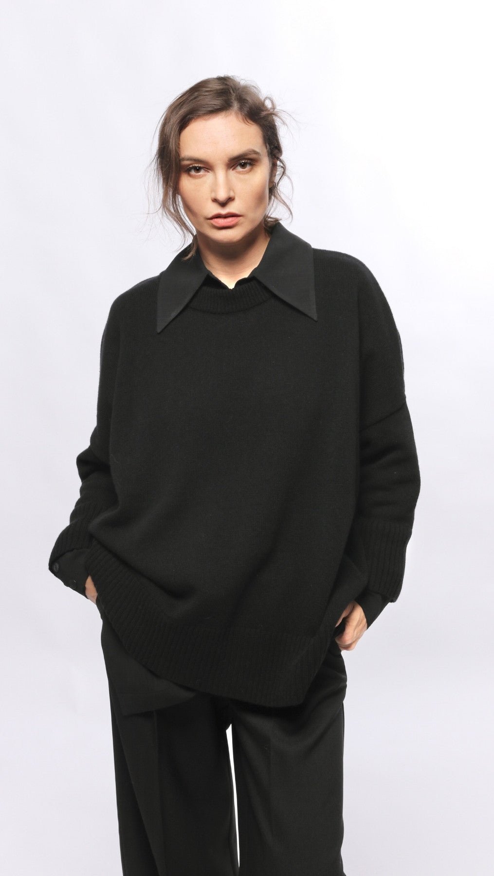 Wool Sweater Black - BeaA - Be At Home with Yourself - Top