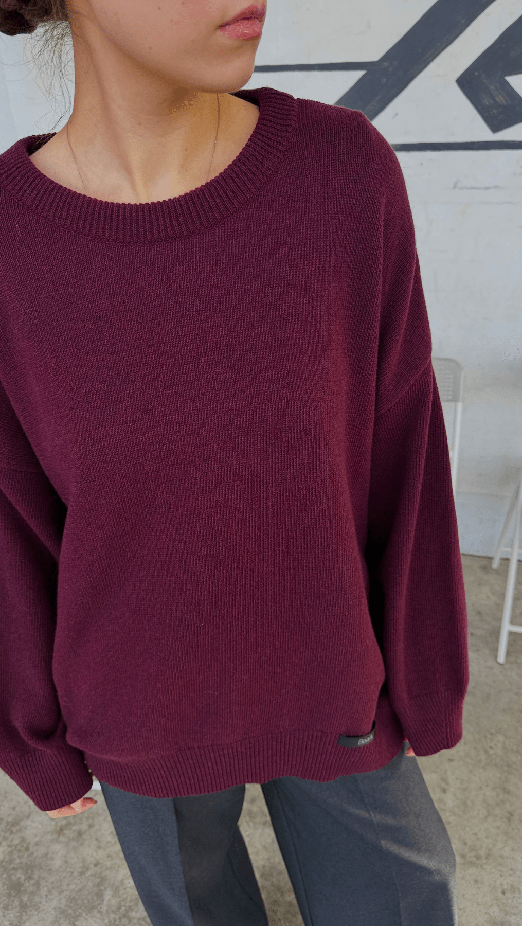 Wool Sweater Cherry - BeaA - Be At Home with Yourself - Top