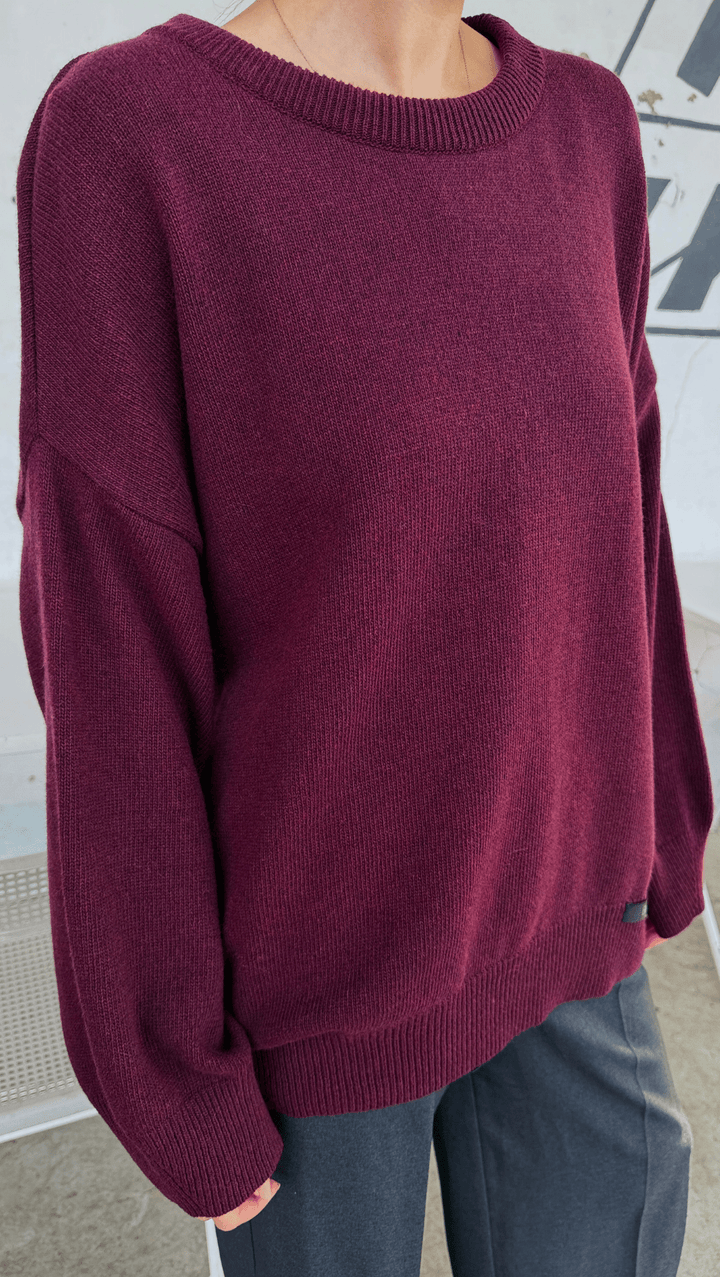 Wool Sweater Cherry - BeaA - Be At Home with Yourself - Top