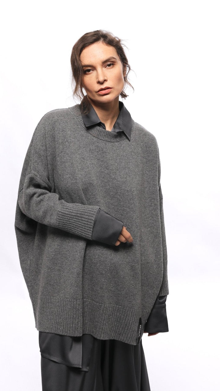 Wool Sweater Classic Gray - BeaA - Be At Home with Yourself - Top