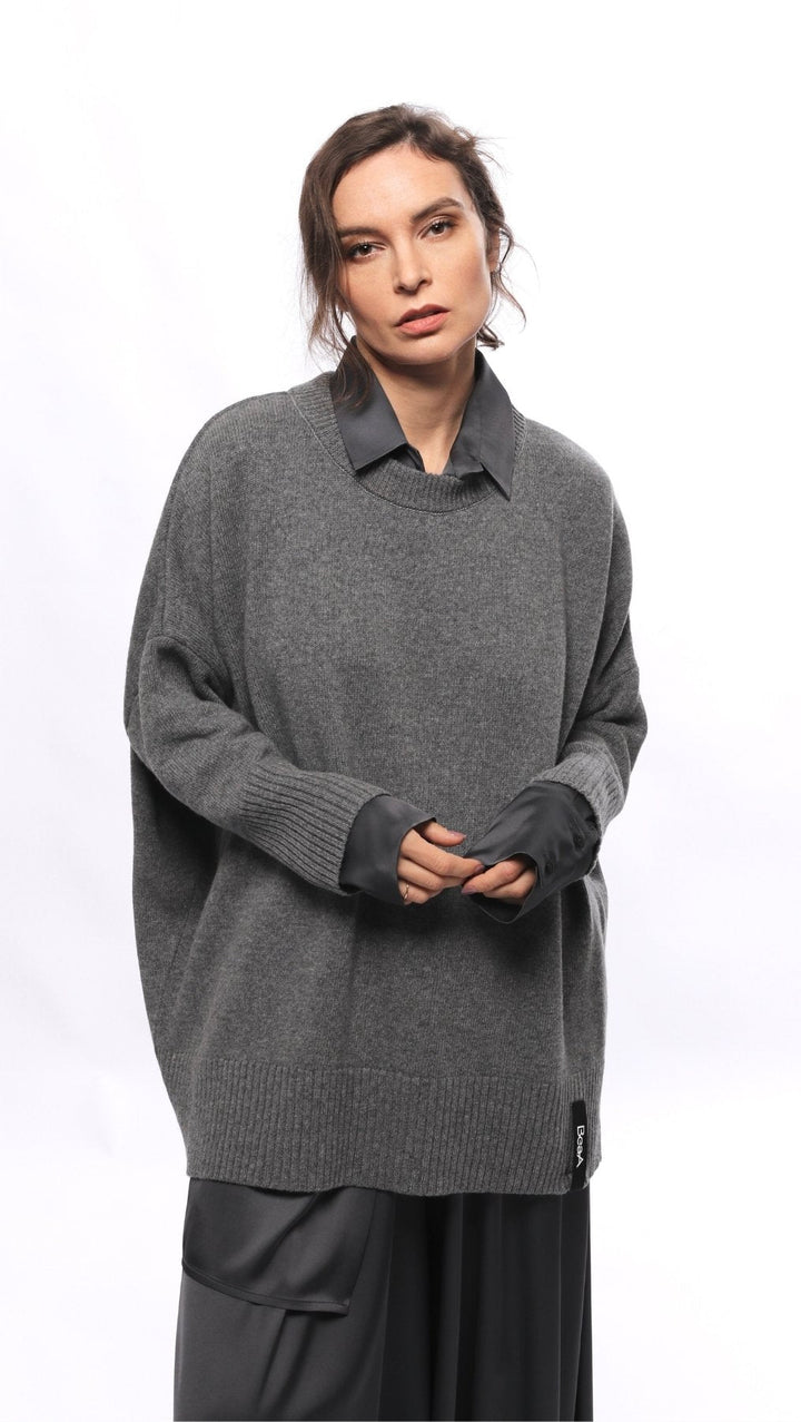 Wool Sweater Classic Gray - BeaA - Be At Home with Yourself - Top